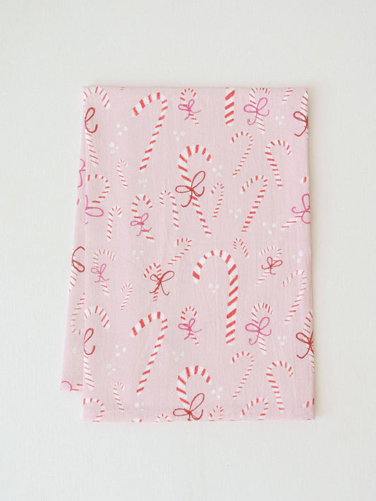 Candy Cane Full Pattern Flour Sack Towel