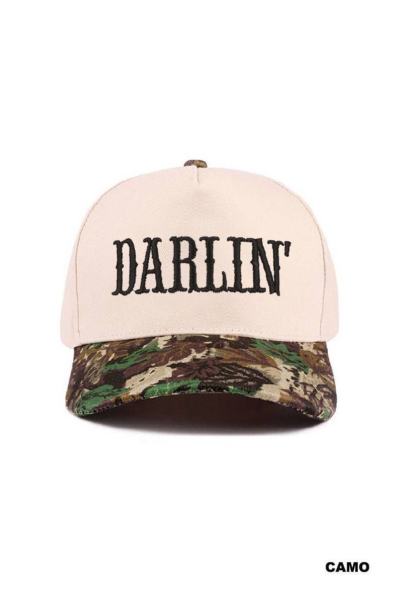 Darlin' Embroidered Two-tone Hat