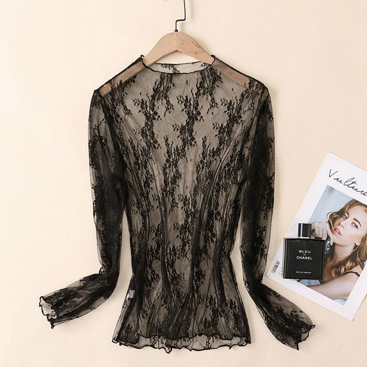Black lace shirt