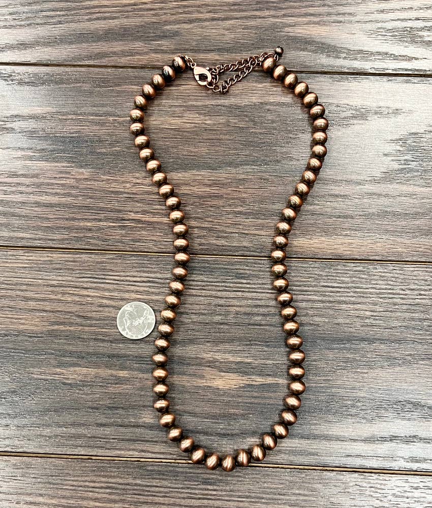 Blake Copper Pearl Necklace