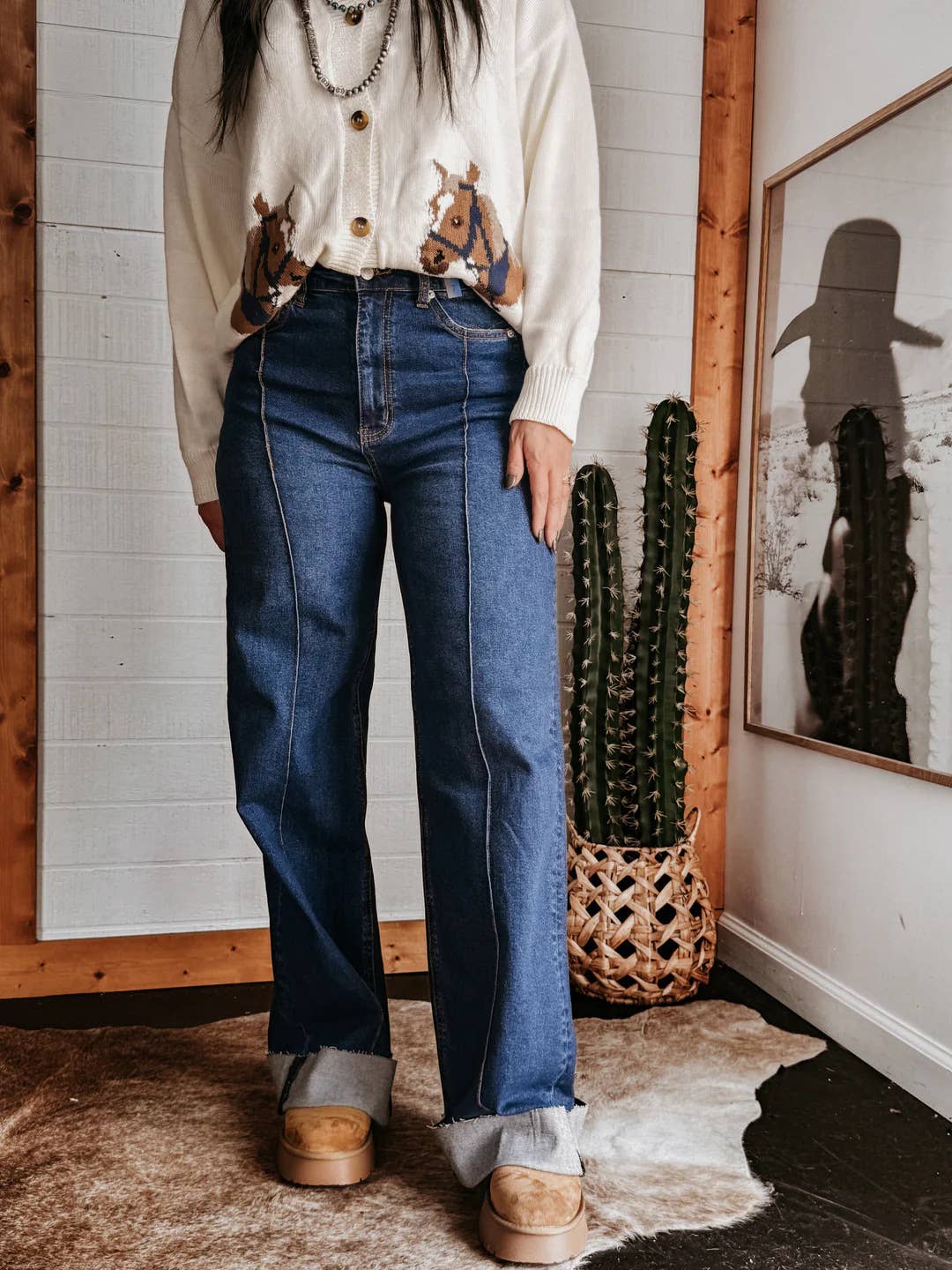 Casual Stretch Straight Leg Jeans