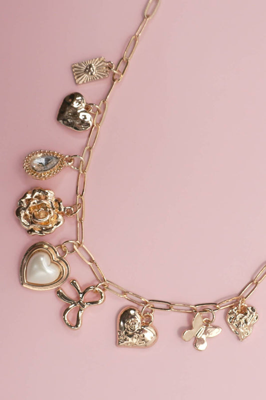 Flower Charm Necklace
