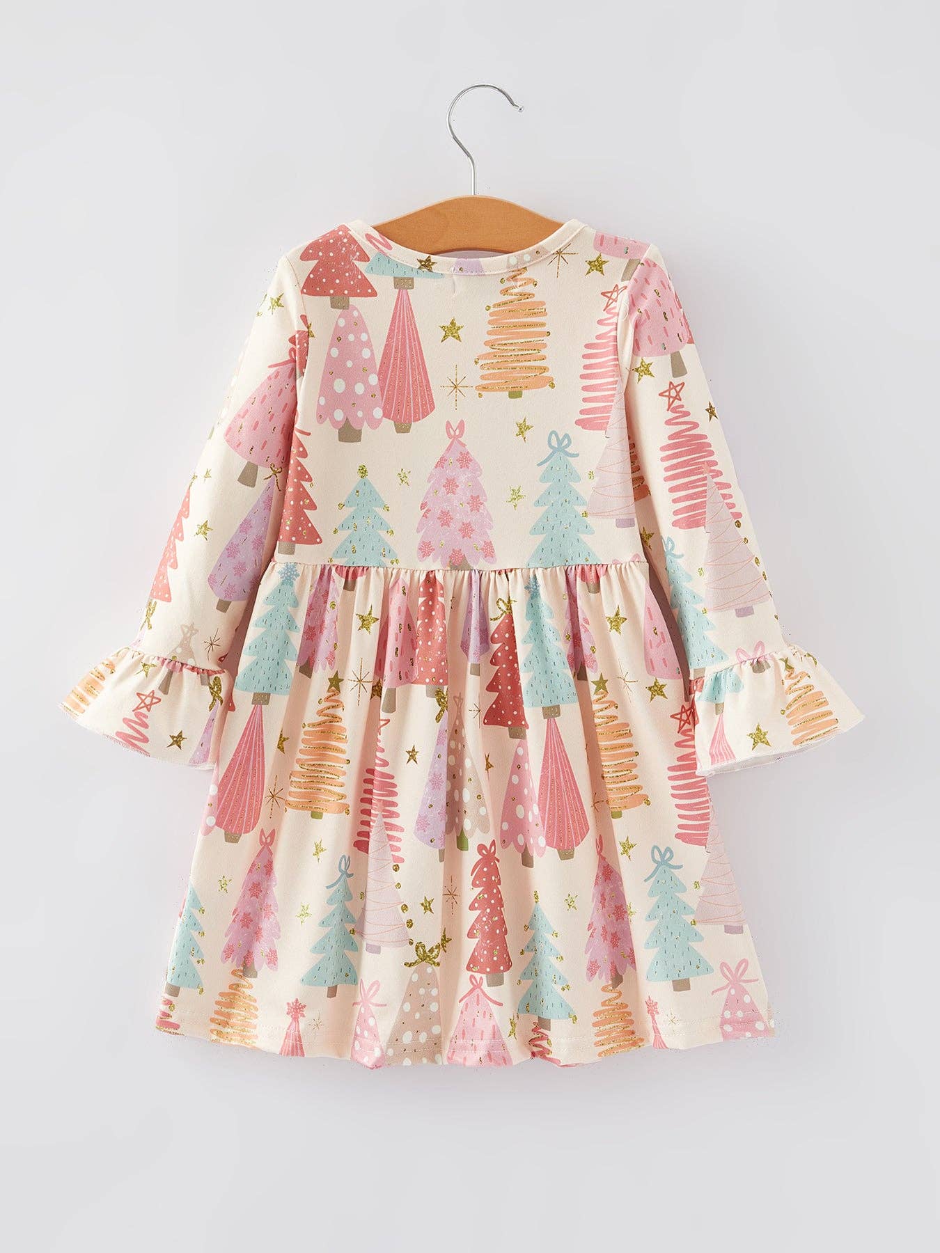 Christmas Tree Print Girls Dress