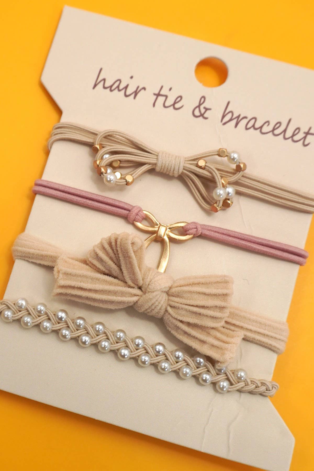 BOHO DUAL FUNCTION KNOT BRACELET HAIR TIES