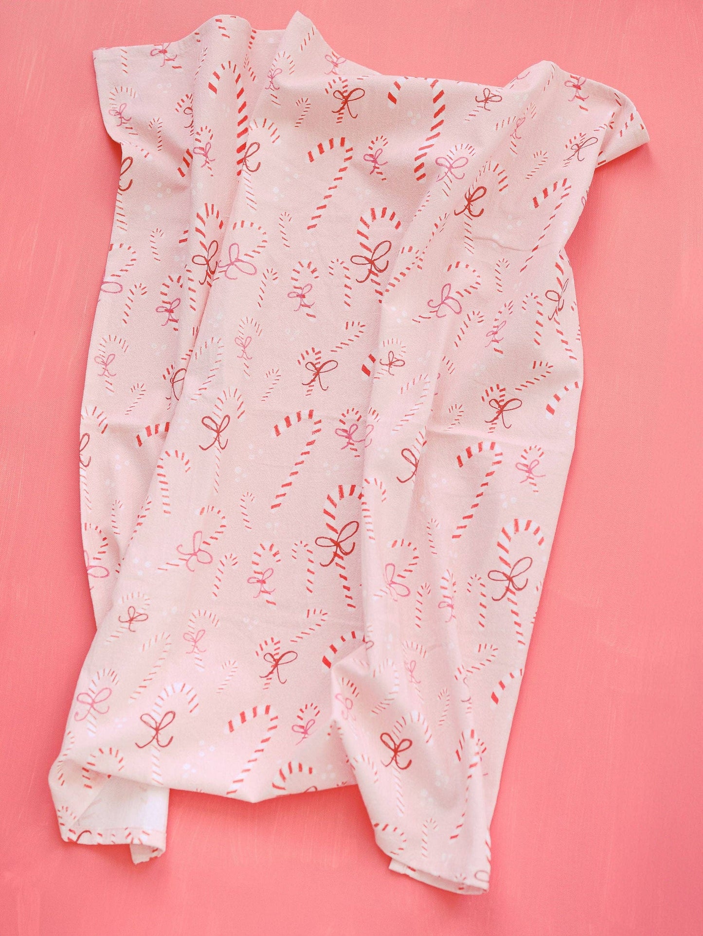 Candy Cane Full Pattern Flour Sack Towel