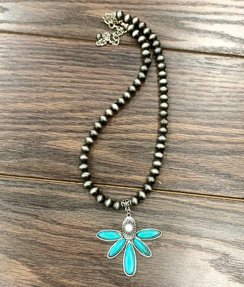 16" Navajo Turquoise Necklace